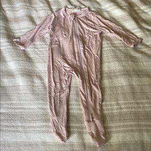 Kyte BABY Pink Footie Pajamas with Zipper
